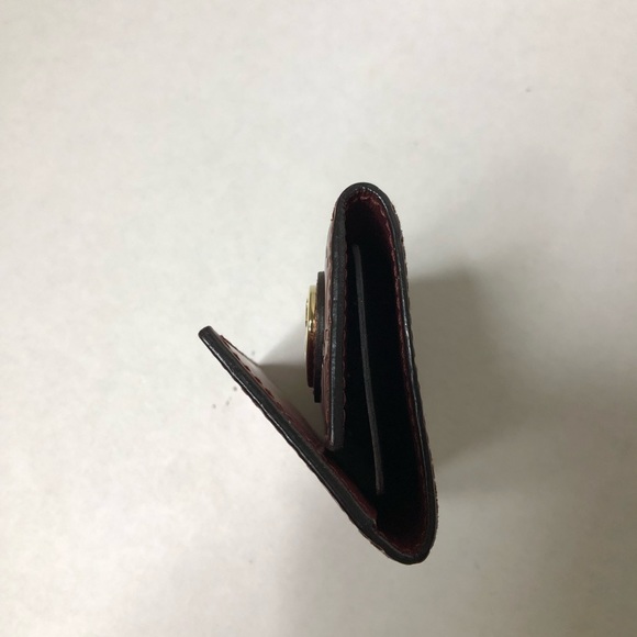 GUCCI 🌼 Authentic Pink Patent Leather GG Link Gold Heart Logo Key/Card Holder - Picture 6 of 15